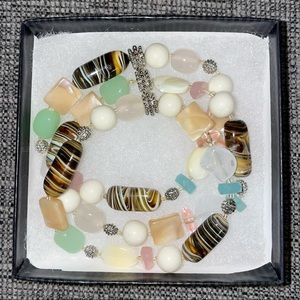 NWOT 3 Strand Beaded Bracelet